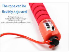 将图片加载到图库查看器，Jump Rope Skipping Electronic Counter Adjustable Fast Speed Counting Skipping Rope Wire Gym Workout Professional Sponge Jump Rope With Electronic Counter Soft Adjustable Fast Speed Counting Skipping Rope
