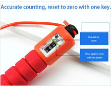 将图片加载到图库查看器，Jump Rope Skipping Electronic Counter Adjustable Fast Speed Counting Skipping Rope Wire Gym Workout Professional Sponge Jump Rope With Electronic Counter Soft Adjustable Fast Speed Counting Skipping Rope
