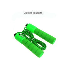 将图片加载到图库查看器，Jump Rope Skipping Electronic Counter Adjustable Fast Speed Counting Skipping Rope Wire Gym Workout Professional Sponge Jump Rope With Electronic Counter Soft Adjustable Fast Speed Counting Skipping Rope
