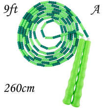 Load image into Gallery viewer, Jump Skipping Rope Beginner Soft Beaded Adjustable Tangles Free Fitness Skipping Rope For Men Women Kids Soft Beaded Skipping Rope Keeping Fit For Training Workout And Weight Loss
