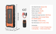 Load image into Gallery viewer, VEVOR Jump Starter 3000-4000A Peak Car Battery Starter with Air Compressor Jumper Cables Lithium Jump Box for Gas/Diesel Engines

