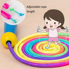Load image into Gallery viewer, Jumping Wooden Handle Ergonomic School Adjustable Length Portable Training Skipping Rope Indoor Outdoor Wooden Handle Jumping Ropes Adjustable Skipping Rope For Boys And Girls Fitness Exercise Outdoor Activity 2.4m
