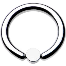 将图片加载到图库查看器，10G 1/2 White Faux Opal 4mm Disc BCR Captive Ring
