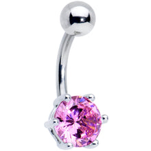 Load image into Gallery viewer, Blue Purple Aurora Clear CZ Gem Belly Ring Set of 4
