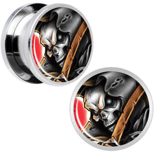Load image into Gallery viewer, Wake the Dead Grim Reaper Halloween Plug Set  5mm to 16mm
