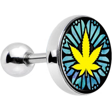 将图片加载到图库查看器，Watercolor Pot Leaf Tragus Cartilage Earring
