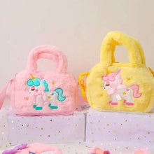Load image into Gallery viewer, Kawaii Unicorn Pattern Plush Bag

