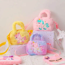 Load image into Gallery viewer, Kawaii Unicorn Pattern Plush Bag
