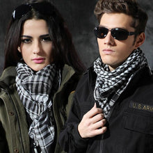 将图片加载到图库查看器，Keffiyeh Man Wrap Bandana Shemagh Military Scarf plaid Islamic Airsoft Muslim Multifunction Tactical Arabic Hijab Palestine Women Men Scarf Shawl Wrap Pattern of Arab Shemagh Keffiyeh Men Arab Kufiyah Keffiyeh Arabic Muslim Head Wrap

