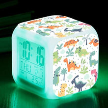 将图片加载到图库查看器，Kids Alarm Clock Cute Dinosaur Kids Alarm Clock with Dinosaur Digital Alarm Clock for Kids Bedroom Cute Bedside Clock Children's Sleep Trainer Wake Up Light and Night Light with Digital Alarm Clock For Kids Bedside Clock Children Wake Up Night Light
