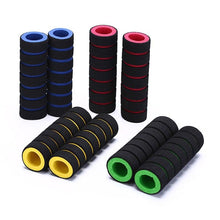 将图片加载到图库查看器，Kids Bike Bicycle Tricycle Scooter Rubber Grip Handle Handlebar Grips Anti-skid Colorful Grips Mountain Bike Grips Sponge Bike Soft Handle Grips Suitable For Road Bikes Mountain And Kids Bikes

