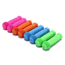 将图片加载到图库查看器，Kids Bike Bicycle Tricycle Scooter Rubber Grip Handle Handlebar Grips Anti-skid Colorful Grips Mountain Bike Grips Sponge Bike Soft Handle Grips Suitable For Road Bikes Mountain And Kids Bikes
