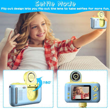 将图片加载到图库查看器，Kids Digital Camera with Flip Lens
