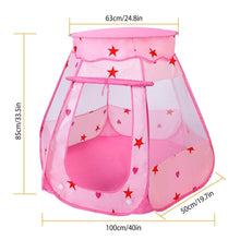 Load image into Gallery viewer, Kids Pop Up Prince Princess Toddler Play Tent
