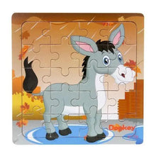 Load image into Gallery viewer, Kids Puzzle Toy Animals and Vehicle Wooden Puzzles Jigsaw Baby Educational Learning Toys for Children Gift
