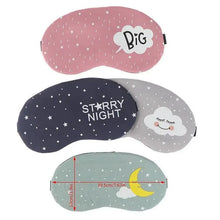 Load image into Gallery viewer, Kids Sleeping Aid Colorful Blindfold Comfortable Sleeping Mask Creative Funny Eye Patch Travel Sleep Mask Cute Cartoon Design Eye Cover
