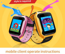 Load image into Gallery viewer, Kids Smart Watch GPS Phone Watches Camera Flashlight SOS Call Location Clock Children Watches 2G Data SIM Card Kids Smartwatch With Calling Camera Learning Games Video Music Flashlight For Boys Girls
