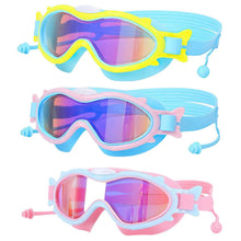 Load image into Gallery viewer, Kids Swim Goggles with Ear Plugs UV Protection Anti-Fog Leak Proof
