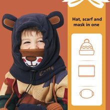 将图片加载到图库查看器，Kids Winter Fleece Warmer Balaclava Cap Thermal Tactical Military Helmet Windproof Full Face Mask Cover Ski Beanies For Boy Girl Women Camouflage Balaclava Face Scarf Mask Sunscreen Dustproof Army Cycling Hunting Fishing Tactical Airsoft Hat Men Women
