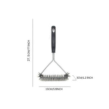 Load image into Gallery viewer, Kitchen Accessories BBQ Grill Barbecue Kit Cleaning Brush Stainless Steel Cooking Tools Wire Bristles Cleaning Brushes Triangle Wire Barbecue Cleaning Brush Portable Anti Rust Durable Handheld Stainless Steel Wire BBQ Grill Brush

