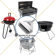 将图片加载到图库查看器，Kitchen Accessories BBQ Grill Brush and Scraper Barbecue Kit Cleaning Brush Stainless Steel Tools Wire Bristles Triangle BBQ Grill Cleaning Brush for Weber Gas Charcoal Porcelain Cast Iron &amp; All Grilling Grates Accessories
