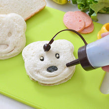 Load image into Gallery viewer, Kitchen Breakfast Bear Sandwich Mold Bread Biscuit Cake Tool Making Mold Household Making Accessories Bear Shape Sandwich Mold Cutter Yellow Bread Sandwich Shapers Maker For Kids
