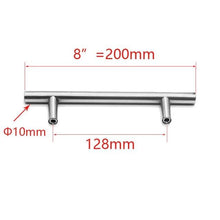 Load image into Gallery viewer, Kitchen Door T Bar Pull Straight Handle Knobs Cabinet Pull Diameter 10mm Stainless Steel Handles Furniture Hardware Kitchen Door T Bar Straight Handle Pull Knobs Furniture Hardware Assist Bath Handle
