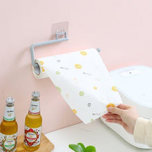 Load image into Gallery viewer, Kitchen Paper Roll Holder Towel Hanger Rack Toilet Paper Holders Bathroom Organizer Shelf Bar Cabinet Rag Hanging Holder Kitchen Tissue Roll Holder Wall Mounted Paper Holder Under Kitchen Cabinet For Shower Bathroom
