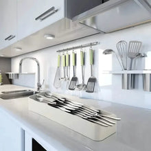 Load image into Gallery viewer, Kitchen Tableware Drawer Spoon Storage Box
