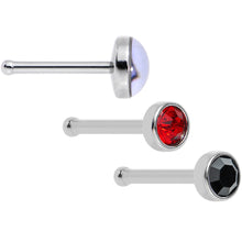 Load image into Gallery viewer, 20G Licensed NFL Kansas City Chiefs Logo Nose Bone 3 Pack Set
