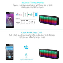 将图片加载到图库查看器，KOCASO LED Wireless Speaker Dynamic Multicolor Hands-Free
