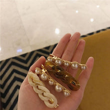 Load image into Gallery viewer, Korea Style Pearl Hair clip for Women Romantic Female Jewelry Chain Hairpin Accessories Hair Stick Barrettes  Hair Accessories for Party Wedding
