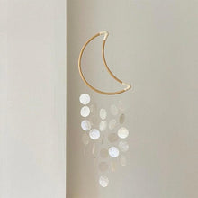 Load image into Gallery viewer, Korean Style Home Shell Melodious Sound Wind Chime Room Decoration Ornaments Nordic Hanging Wind Bells Wall Pendant For Home Office Kids Room Nursery Decor Gifts Photography Hanging Wind Chimes
