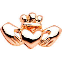 Load image into Gallery viewer, 16G 1/4 Rose Gold Tone Sacred Heart Tragus Cartilage Earring
