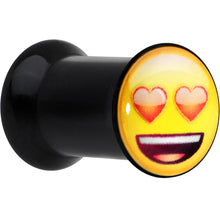 Load image into Gallery viewer, 2G Licensed Heart Eyes emoji Acrylic Double Flare Plug Set
