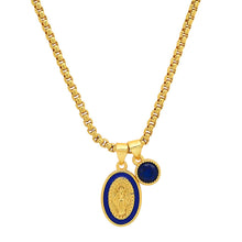 Load image into Gallery viewer, Ladies 18k Gold Plated Brass Our Lady of Guadalupe and Simulated Diamond Pendant Charms
