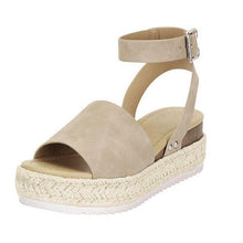 Load image into Gallery viewer, Ladies Elegant Leopard Shoes For Women High Heels Sandals Summer Flip Flop Platform Sandals High Platform Sandals Thick Bottom Belt Buckle Shoes Adjustable Strap Sandals
