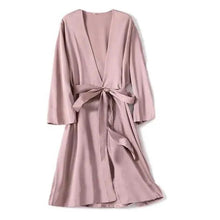 Load image into Gallery viewer, Ladies Fashion Red Soft Short Sleepwear For Women Trendy Women's Comfortable V Neck Bathrobe  Bridesmaid Bride Party Robes

