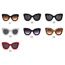 将图片加载到图库查看器，Ladies Fashion Retro Sun Sunglasses For Women Cat Eye Glasses Women/Men Luxury Eyewear For  Female Lightweight Frame Glasses For Women Retro Eyewear Unique Style Eyeglasses
