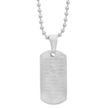 Load image into Gallery viewer, Ladies Stainless Steel Serenity Prayer Pendant

