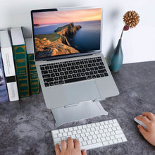 Load image into Gallery viewer, Laptop Stand Aluminum Angle Adjustable Computer Holder Riser Heat Vent
