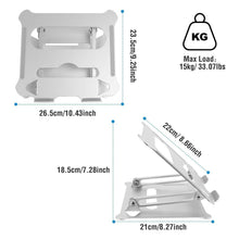 Load image into Gallery viewer, Laptop Stand Aluminum Angle Adjustable Computer Holder Riser Heat Vent
