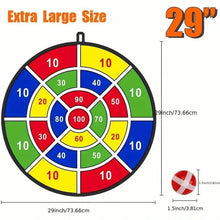 Load image into Gallery viewer, Large 29" Dart Board With Sticky Balls, Indoor &amp; Outdoor Fun Party Play Game Toys
