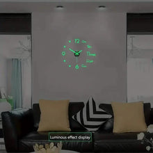 将图片加载到图库查看器，Large 3D Frameless Wall Clock Stickers
