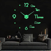 将图片加载到图库查看器，Large 3D Frameless Wall Clock Stickers

