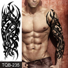 将图片加载到图库查看器，Large Black Temporary Tattoo Waterproof Luxury Big Tattoo For Body Arm Legs Modern Design
