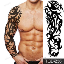 将图片加载到图库查看器，Large Black Temporary Tattoo Waterproof Luxury Big Tattoo For Body Arm Legs Modern Design
