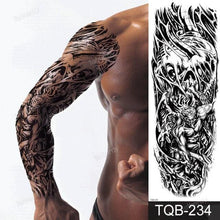 将图片加载到图库查看器，Large Black Temporary Tattoo Waterproof Luxury Big Tattoo For Body Arm Legs Modern Design
