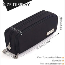 Load image into Gallery viewer, Large Capacity 3 Compartment Pouch Pencil Case
