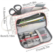 Load image into Gallery viewer, Large Capacity Big Simple Pencil Case For School Stylish Print High Quality Organizer Vintage Pencil Pouch
